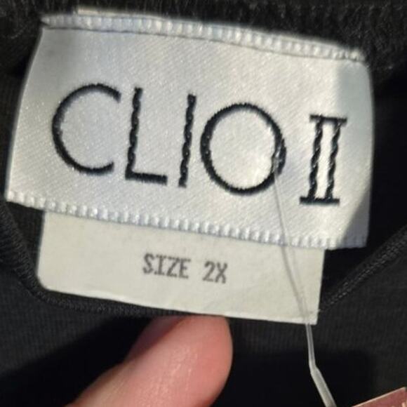 CLIO Black Mock Neck Long Sleeve Top | NWT 0363 - Picture 5 of 8